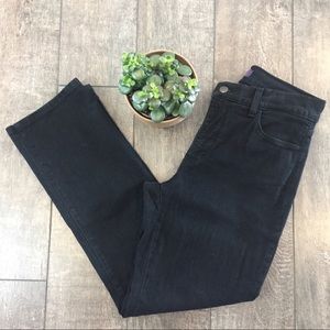 NYDJ Straight Black Jeans Lift & Tuck Tech Size 6P